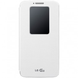 „LG“ Quick Window atverčiamas dėklas - baltas (G2)