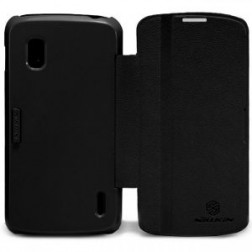 „Nillkin“ Fresh atverčiamas dėklas - juodas (Nexus 4)