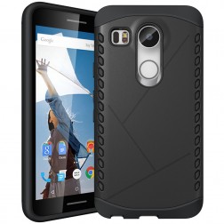 Sustiprintos apsaugos dėklas - juodas (Nexus 5X)