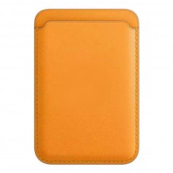 Magnetinis odinis kortelės dėklas - oranžinis