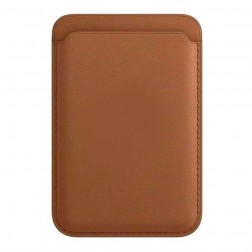 Magnetinis odinis kortelės dėklas - rudas