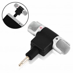 „Toughman“ Mini Strereo mikrofonas - juodas (3.5mm)