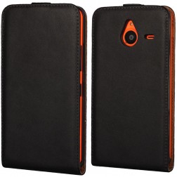 Klasikinis atverčiamas dėklas - juodas (Lumia 640 XL)