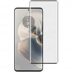 „IMAK“ Tempered Glass pilnai dengiantis apsauginis ekrano stiklas - juodas (Edge 50 Pro 5G / Edge 50 5G / 50 Fusion 5G / 50 Ultra 5G / Moto X50 Ultra 5G)