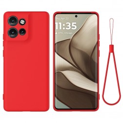 „Shell“ kieto silikono (TPU) dėklas - raudonas (Motorola Edge 50 Neo 5G / Moto S50 5G / Thinkphone 25 5G)