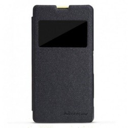 „Nillkin“ Fresh atverčiamas dėklas - juodas (Xperia Z1 Compact)
