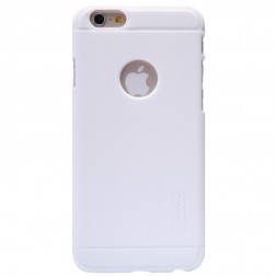 „Nillkin“ Frosted Shield dėklas - baltas + apsauginė ekrano plėvelė (iPhone 6 / 6s)