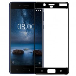 „Mocolo“ Tempered Glass apsauginis ekrano stiklas 0.26 mm - juodas (Nokia 8)