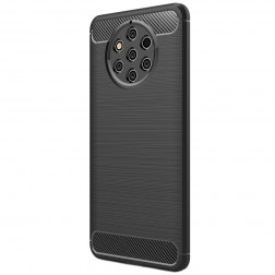 „Carbon“ kieto silikono (TPU) dėklas - juodas (Nokia 9 PureView)