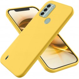 „Shell“ kieto silikono (TPU) dėklas - geltonas (Nokia C31)
