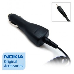 „Nokia“ automobilinis įkroviklis su laidu (2 mm.) - juodas