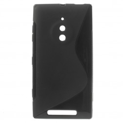 Kieto silikono dėklas - juodas (Lumia 830)