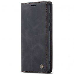 „CaseMe“ Retro solidus atverčiamas dėklas - juodas (OnePlus 12)