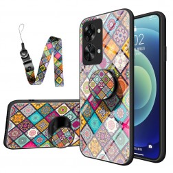 „Pattern“ kieto silikono (TPU) dėklas - spalvotas + raištelis telefonui + laikiklis (OnePlus Nord 2T 5G)