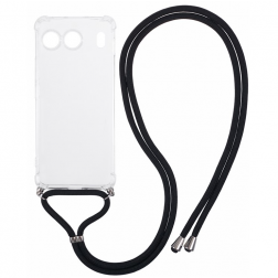 „Mofan“ Strap kieto silikono (TPU) dėklas - skaidrus (OnePlus Nord 4)