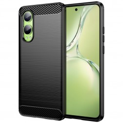 „Carbon“ kieto silikono (TPU) dėklas - juodas (OnePlus Nord CE4 Lite 5G)