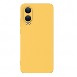 „Shell“ kieto silikono (TPU) dėklas - geltonas (OnePlus Nord CE4 Lite 5G)