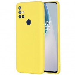 „Shell“ kieto silikono (TPU) dėklas - geltonas (OnePlus Nord N10 5G)