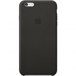 Oficialus „Apple“ Leather Case odinis dėklas - juodas (iPhone 6 Plus / iPhone 6s Plus)