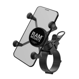 „RAM Mounts“ X-Grip telefono laikiklis dviračiui / paspirtukui (tvirtinamas prie vairo) - juodas
