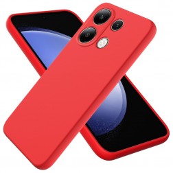 „Shell“ kieto silikono (TPU) dėklas - raudonas (Redmi Note 13 Pro 4G / Poco M6 Pro)