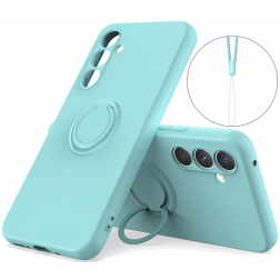 „Dechen“ Ring Kickstand kieto silikono (TPU) dėklas  - mėtinis (Galaxy A15)