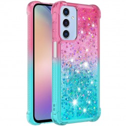 „Yibo“ Shine kieto silikono (TPU) dėklas - rožinis/mėlynas (Galaxy A16)