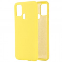 „Shell“ kieto silikono (TPU) dėklas - geltonas (Galaxy A21s)
