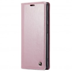 „CaseMe“ Leather solidus atverčiamas dėklas - rožinis (Galaxy A23 5G / A23 4G / M23 / F23)