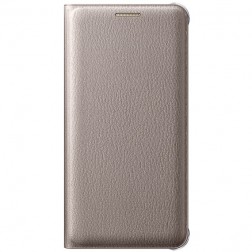 „Samsung“ Flip Wallet Cover atverčiamas dėklas - auksinis (Galaxy A3 2016)