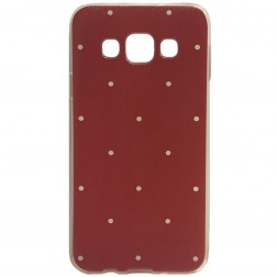 „Dots“ kieto silikono (TPU) dėklas - raudonas (Galaxy A3 2015)