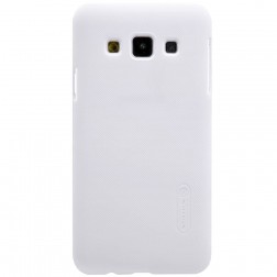 „Nillkin“ Frosted Shield dėklas - baltas + apsauginė ekrano plėvelė (Galaxy A3 2015)