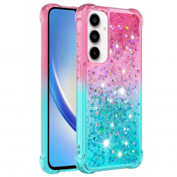 „Yibo“ Shine kieto silikono (TPU) dėklas - rožinis/mėlynas (Galaxy A36)