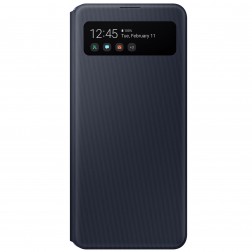 „Samsung“ S View Wallet Cover atverčiamas dėklas - juodas (Galaxy A41)
