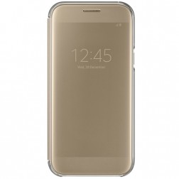 „Samsung“ Clear View Cover atverčiamas dėklas - auksinis (Galaxy A5 2017)
