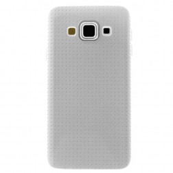 „Dots“ kieto silikono (TPU) dėklas - baltas (Galaxy A5 2015)