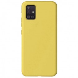 „Shell“ kieto silikono (TPU) dėklas - geltonas (Galaxy A51)