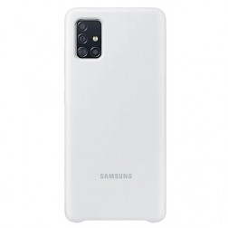 „Samsung“ Silicone Cover dėklas - baltas (Galaxy A51)