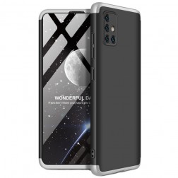 Thin Fit 360“ plastikinis dėklas - juodas / sidabrinis (Galaxy A51)