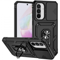 „Mozhi“ Kickstand sustiprintos apsaugos dėklas - juodas (Galaxy A56 / A36)