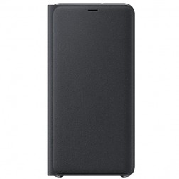 „Samsung“ Wallet Cover atverčiamas dėklas - juodas (Galaxy A7 2018)