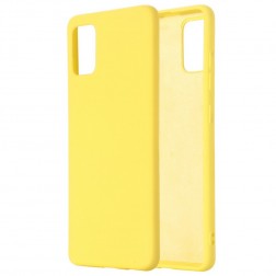 „Shell“ kieto silikono (TPU) dėklas - geltonas (Galaxy A71)