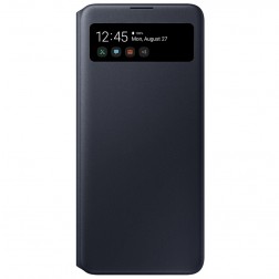 „Samsung“ S View Wallet Cover atverčiamas dėklas - juodas (Galaxy A71)