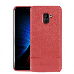 „Armor“ kieto silikono (TPU) dėklas - raudonas (Galaxy A8+ 2018)