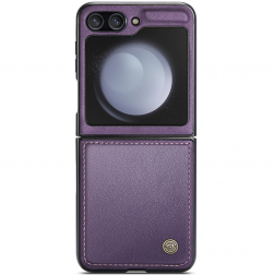 „CaseMe“ Leather plastikinis dėklas - violetinis (Galaxy Flip6)