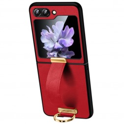 „Sulada“ Leather Kickstand dėklas - raudonas (Galaxy Flip6)
