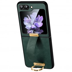 „Sulada“ Leather Kickstand dėklas - žalias (Galaxy Flip6)