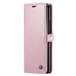„CaseMe“ Leather solidus atverčiamas dėklas - rožinis (Galaxy Fold5)