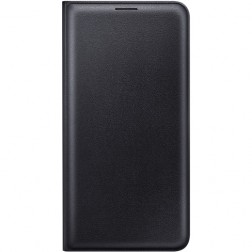 „Samsung“ Flip Wallet Cover atverčiamas dėklas - juodas (Galaxy J7 2016)