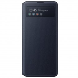 „Samsung“ S View Wallet Cover atverčiamas dėklas - juodas (Galaxy Note10 Lite)
